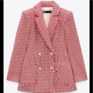 Zara tailored double breasted blazer